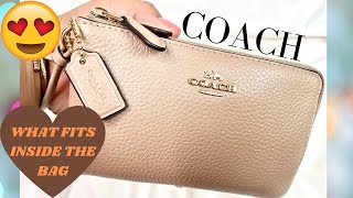 Coach Corner Zip wristlet [upl. by Yniatirb]