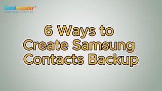 Samsung Contacts Backup 6 Ways to Back up Contacts on Samsung [upl. by Ecirtnahs]