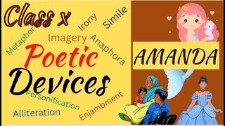 Amanda Class 10  poetic devices  Explanation learnenglishwithrajnidua [upl. by Ykcub]