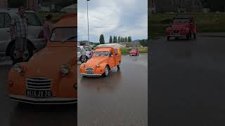 2CV World Meeting 2023  2CV’s driving by  real engine sound [upl. by Donell296]