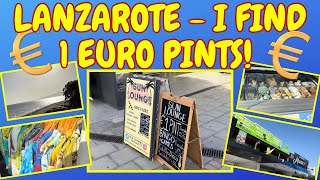 LANZAROTE  PUERTO DEL CARMEN amp A 1 EURO PINT  lanzarote [upl. by Noiroc]