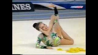 Alina Kabaeva RUS with Ribbon in European Masters Team Competition 1999 [upl. by Killian]