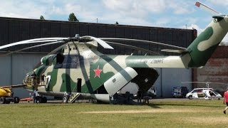 Mi26 Halo at Budaörs Airport [upl. by Adlihtam]