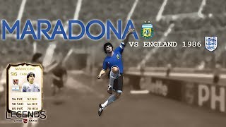 MARADONA GOAL OF THE CENTURY VS ENGLAND  FIFA 14 WORLD CUP [upl. by Antipus]