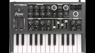 Arturia MicroBrute Fat Wobbling Sound Demo [upl. by Iralav782]