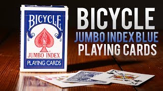 Deck Review  Bicycle Blue Jumbo Index Playing Cards [upl. by Meer]