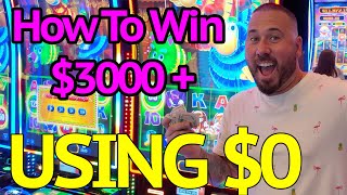 How To Win 3000 At Slot Machines With ZERO Money [upl. by Ennaxxor]