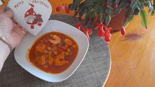 Garbanzos con langostinos DELICIOSO Acompáñame a cocinar [upl. by Ailegna]