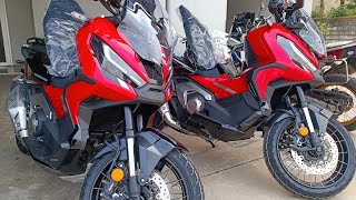 Red moto honda xadv750 first lot 2024 [upl. by Aderb639]