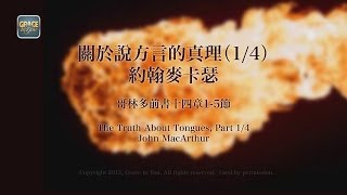 【關於說方言的真理14】約翰麥卡瑟 The Truth About Tongues 14 John MacArthur [upl. by Feinstein]