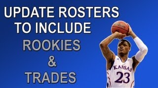 NBA 2k13  How To Update Roster To Include Rookies Trades And Free Agents [upl. by Aitital596]