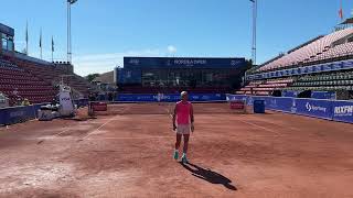 Rafael Nadal Court Level Practice  Groundstrokes 20072024  Nordea Open 4K 60FPS [upl. by Nymzaj]