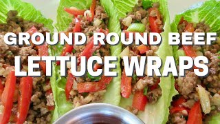 GROUND BEEF LETTUCE WRAPS in 15 minutes  Easy DIY [upl. by Tranquada]