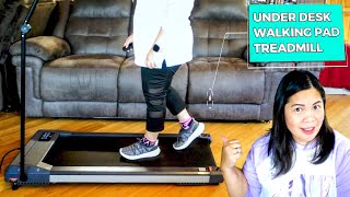 WELLFIT Under Desk Walking Pad Treadmill Unboxing and Review  Amazon [upl. by Nehtanoj]