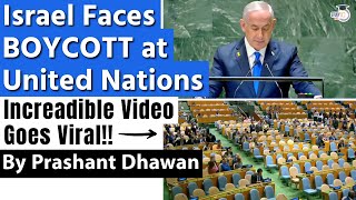 Incredible Video from United Nations  Israel Faces Total Boycott before Netanyahu speech [upl. by Akenna]