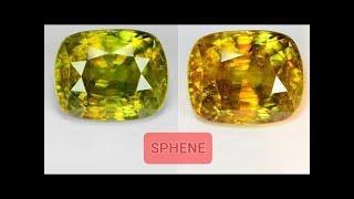 حجر السيفين تايتانيت SPHENE TITANITE [upl. by Yelnet739]