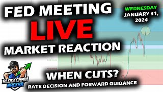 LIVE Market REACTION with Bitcoin Altcoins and Stock Market with Federal Reserve FOMC Rate Decision [upl. by Rego]