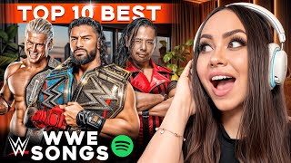 Reacting to Best WWE Theme Songs [upl. by Enwad]