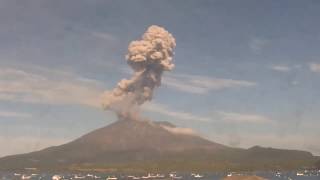 October 31 2019  Sakurajima Erupts  桜島 Sakurajima Volcano Japan [upl. by Klingel141]