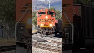 Slow BNSF EMD SD70ACe on Point [upl. by Attiuqahs]