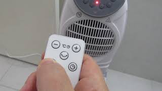 Fan Heater SilverCrest 2000 Watt from Lidl with remote How to install Review and testing [upl. by Islek]