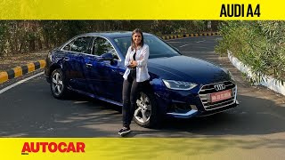 2021 Audi A4 facelift review  New look and petrol engine for comfy Audi First Drive Autocar India [upl. by Mansoor815]