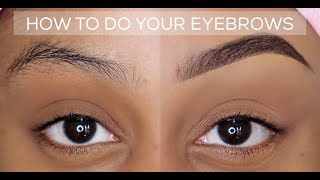 HOW TO QUICK AND EASY EYEBROW TUTORIAL  BEGINNER FRIENDLY  UPDATED BROW ROUTINE [upl. by Nner273]