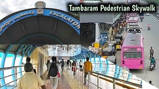 Tambaram West  Tambaram East Walkthrough  Skywalk  Connects Bus Stand  Railway Station [upl. by Akimihs423]