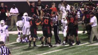 Highlights  Daingerfield Tigers  Gilmer Buckeyes  Sept 18 2015 [upl. by Milks]