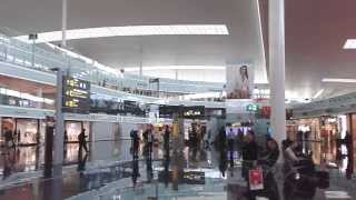 Barcelona El Prat Airport  View inside HD [upl. by Farnsworth]