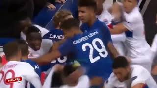 FOOTBALL FIGHT Everton vs Lyon Europe League HD 720p 10 2017 YouTube [upl. by Eiramanit]