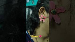 Flower Earrings Hacks flowers shorts ytshortshack KushithaVlogsu5v [upl. by Zulch]