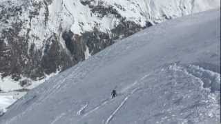 quotFace Nord du Bellecote Vanoise Ski Safari  Brides le Bains 2013 [upl. by Wertz225]