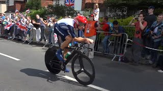 Olympic Time Trial Cycling Filmed in HD roadside just outside Hampton Court [upl. by Davison]