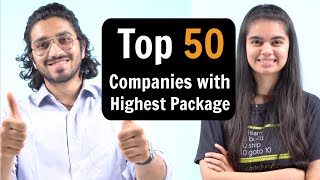 Top 50 Companies with Highest Packages in India  for Software Developers [upl. by Aerdnael]