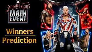 WWEs Most Epic Main Event Battles of 2024  Saturday Nights Main Event MatchCard Prediction [upl. by Chelsey]