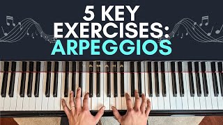 What Are Piano Arpeggios  5 Key Exercises [upl. by Ltney708]