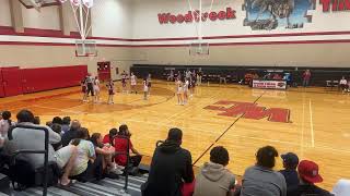 Girls Basketball Woodcreek Jr High A Team vs Cinco Ranch Jr High 1st Half [upl. by Camfort743]