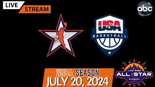 Team USA vs WNBA AllStars Live Stream PlayByPlay amp Scoreboard WNBAAllStar vs USABWNT [upl. by Anaek252]