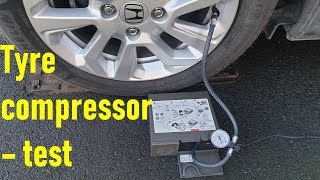 Tyre compressor  test [upl. by Akinaj485]