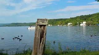 Beautiful Summer Day at Lake Bomoseen Vermont Near Golf Course [upl. by Mainis]