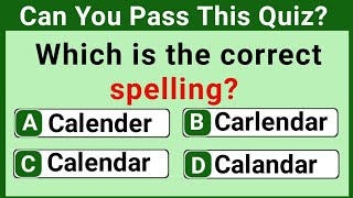 CAN YOU FIND THE CORRECT SPELLING  Commonly Misspelled Words chapter4 [upl. by Hsetim]