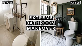 EXTREME BATHROOM MAKEOVER From Start to Finish 🚽 Insane DIY Transformation [upl. by Nadab]