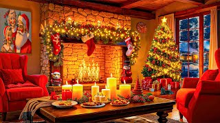 Best Relaxing Christmas Instrumental Music 2024 🎅 Cozy Christmas Ambience With Cracking Fireplace🎄 [upl. by Oliver933]