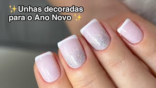 UNHAS DECORADAS PARA O ANO NOVO  FRANCESINHA SORRISO  DEGRADÊ EFEITO CASCATA ✨ [upl. by Lebaron2]