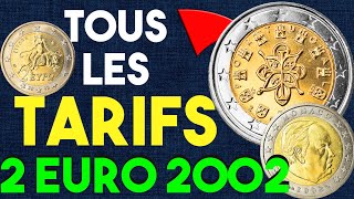 2 EURO 2002 TOUS LES TARIFS PAR PAYS LES EUROS LES PLUS CHERS [upl. by Danete]