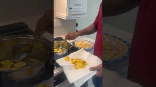 Frying plantains youtube facebook beingrocky [upl. by Cally606]