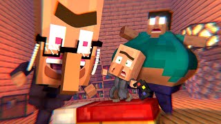 Fat Herobrine Nightmare Season 1  Minecraft Animation [upl. by Yrmac]