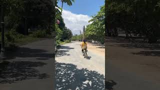 Bikeriding along the beach  Sanur Beach Bali balibeach travel sanurbali beachbike [upl. by Hadria]