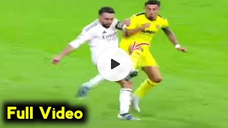 carvajal injury video  Real Madrid vs Villarreal  carvajal knee injury  carvajal injury [upl. by Lundberg]